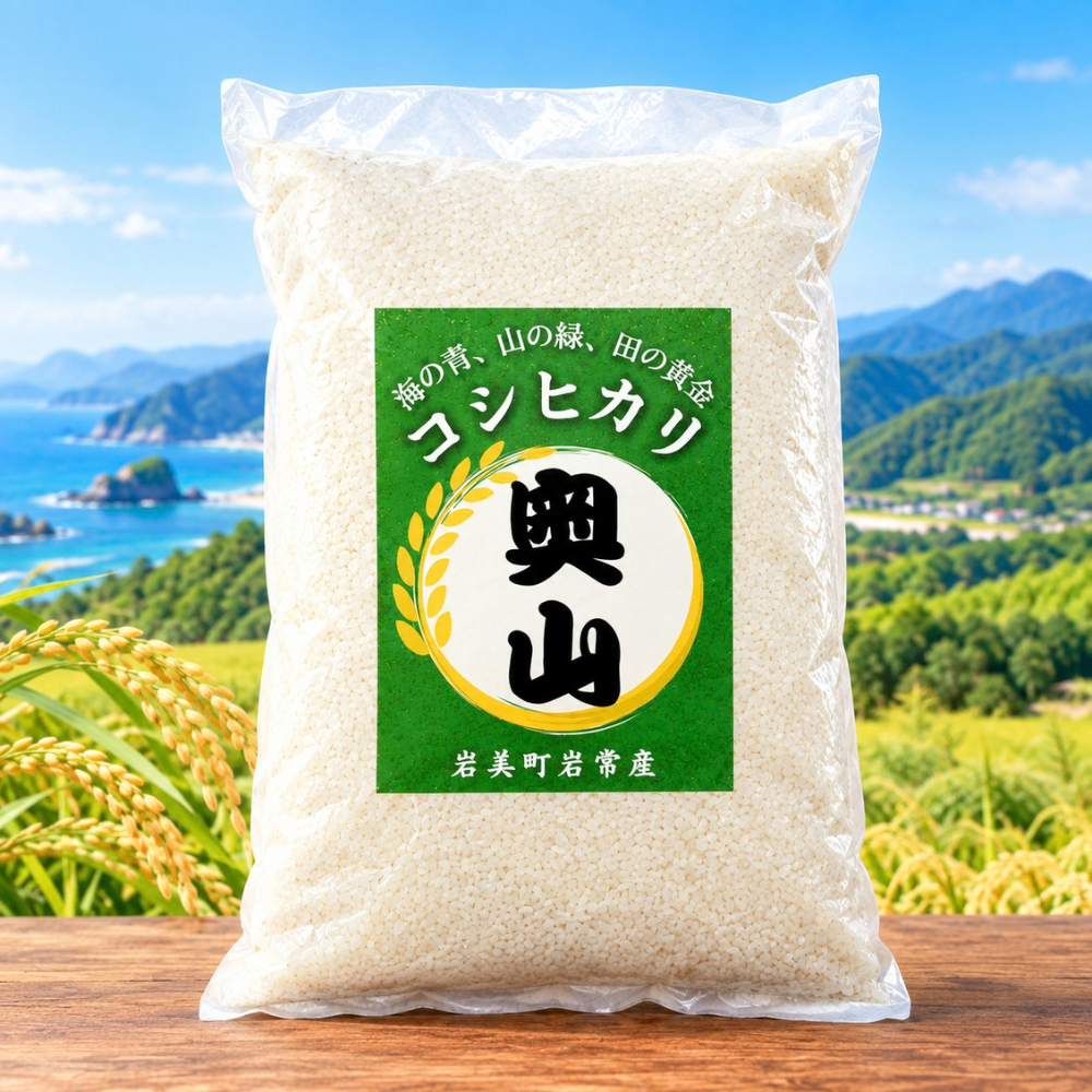 鳥取県岩美町産コシヒカリ 奥山