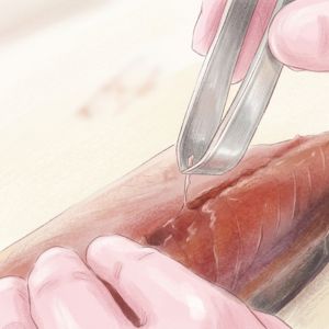職人による丁寧な手作業の骨取り