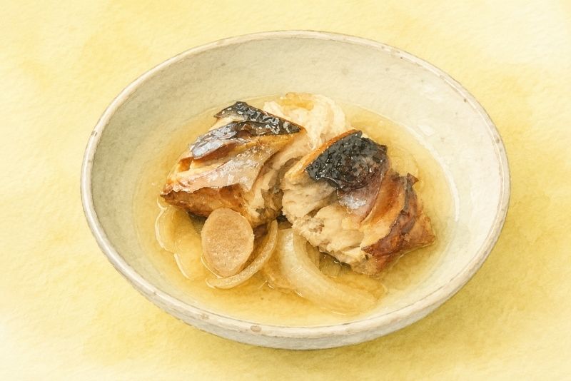 鳥取の郷土料理 焼き鯖の煮付け 完成イメージ